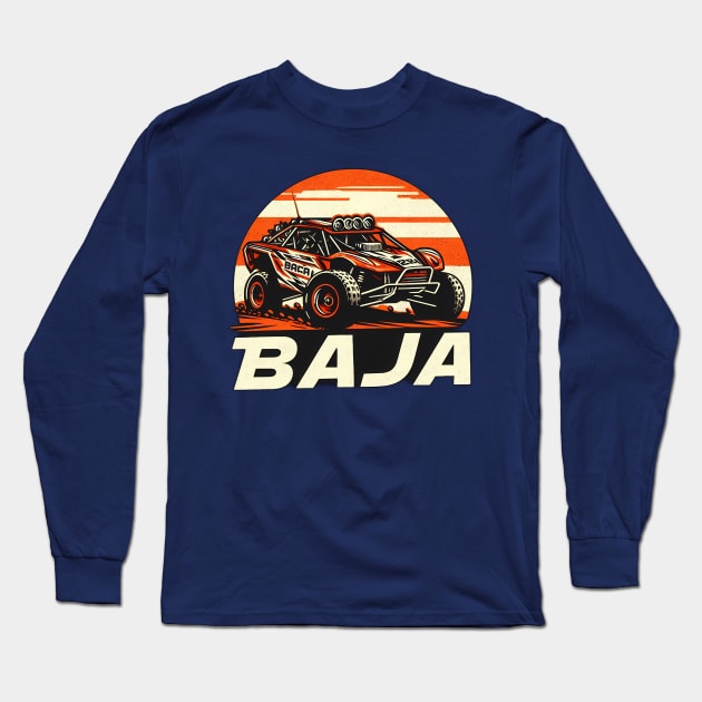 Baja Race Car Long Sleeve T-Shirt by TaevasDesign